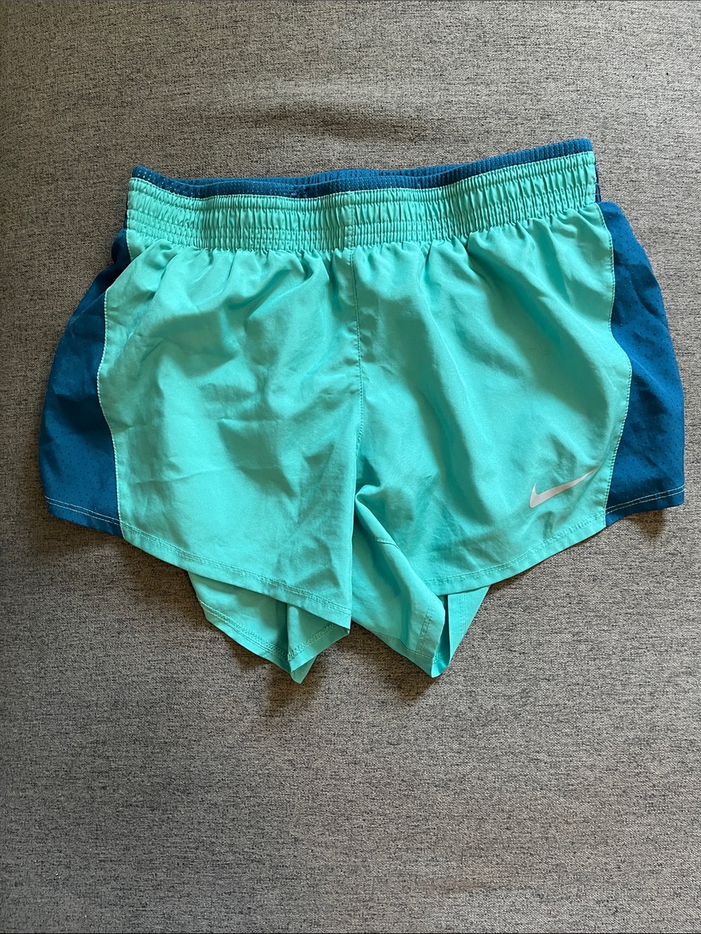 Nike Teal and Navy Athletic Shorts